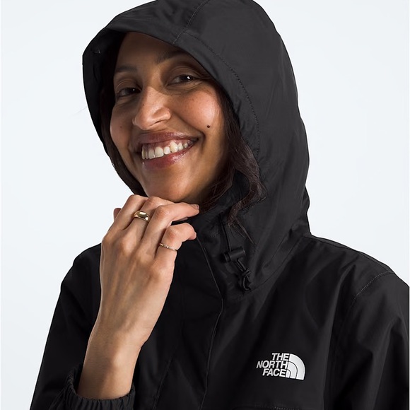 The North Face DryVent Rain Jacket Hooded Size Medium Black - Picture 2 of 16